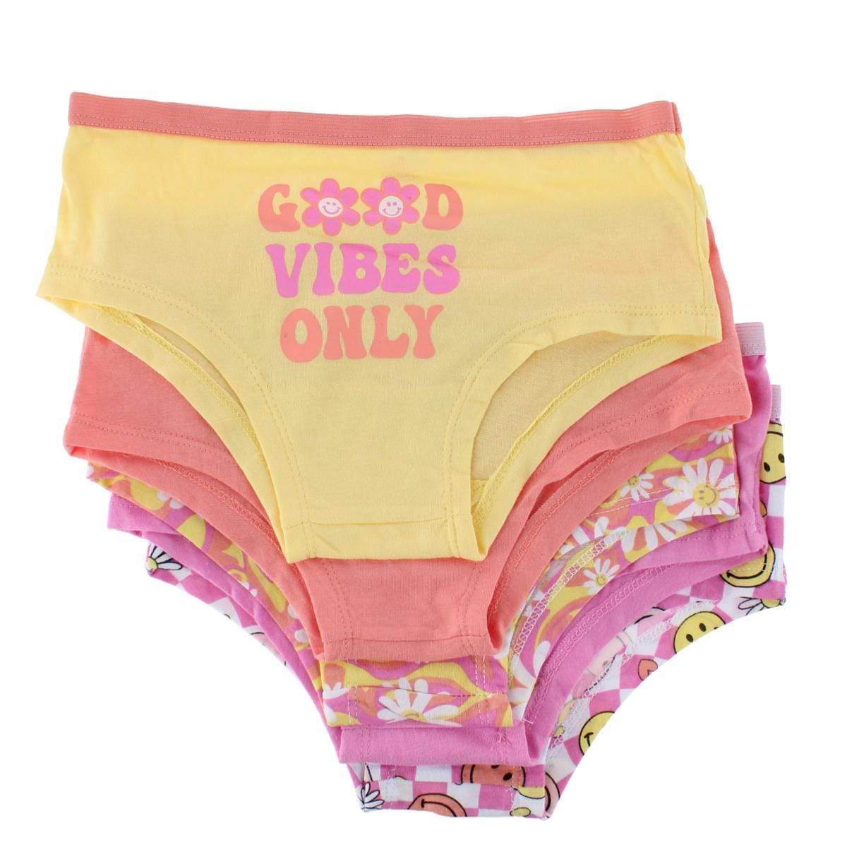 CTM® Girl's Colorful Boy Short Underwear (5 Pack)