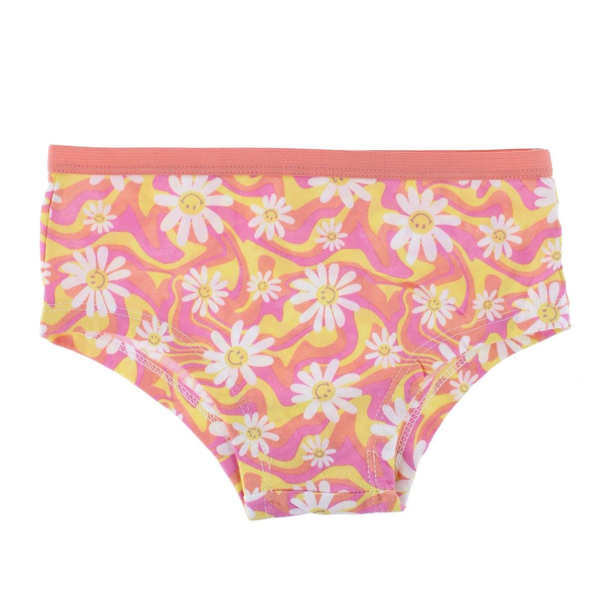 CTM® Girl's Colorful Boy Short Underwear (5 Pack) - Multicolor