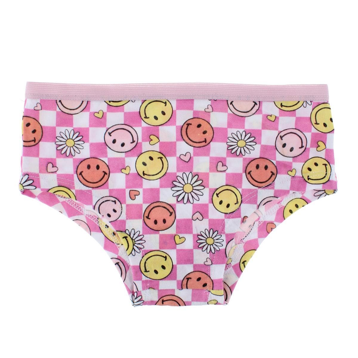 CTM® Girl's Colorful Boy Short Underwear (5 Pack) - Multicolor
