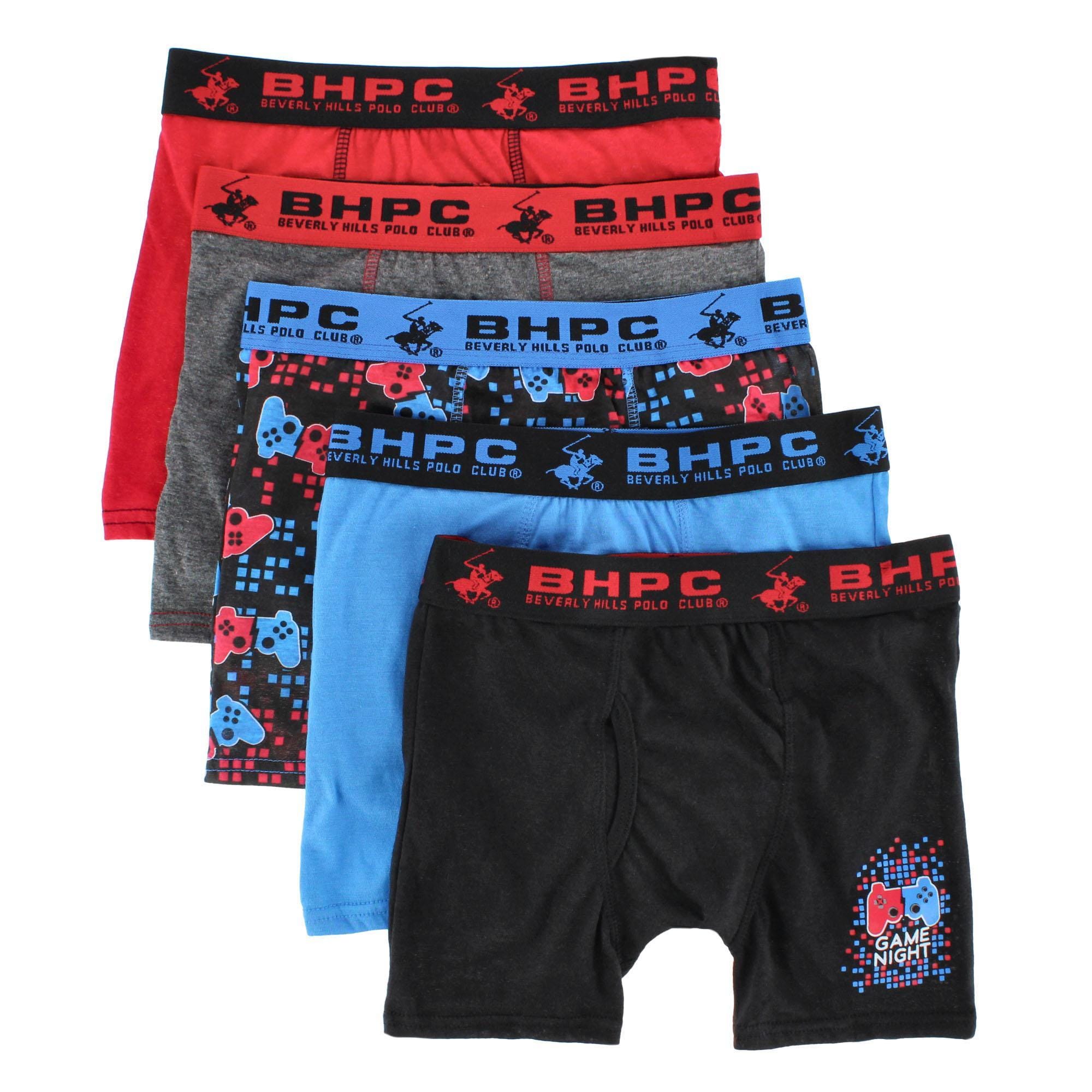 CTM® Boy's Vibrant Gaming Boxer Briefs (5 Pack) - Multicolor