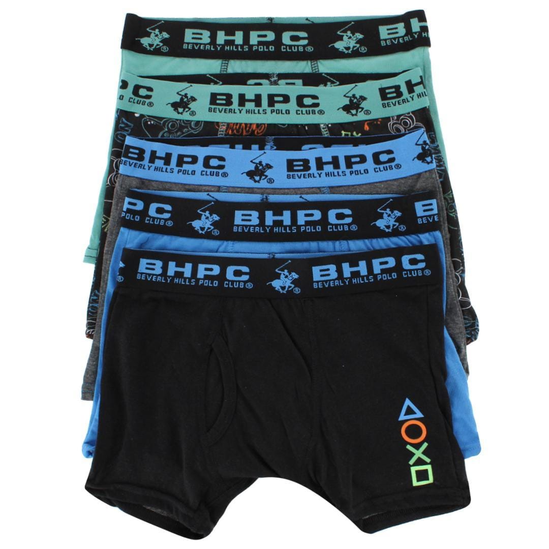 CTM® Boy's Assorted Gaming Boxer Briefs (5 Pack) - Boy's Assorted Gaming Boxer Briefs (5 Pack)