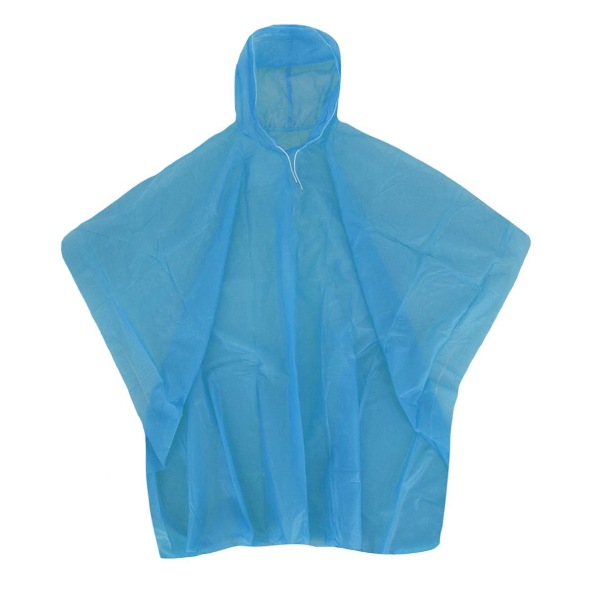 CTM® Kids' Vinyl One Size Fits Most Waterproof Rain Poncho - Blue