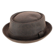 Men's Berteil Waxed Pork Pie Hat