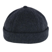 Men's Rolled Cuff  Fisherman Wool Winter Cap