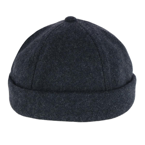 Men's Rolled Cuff  Fisherman Wool Winter Cap