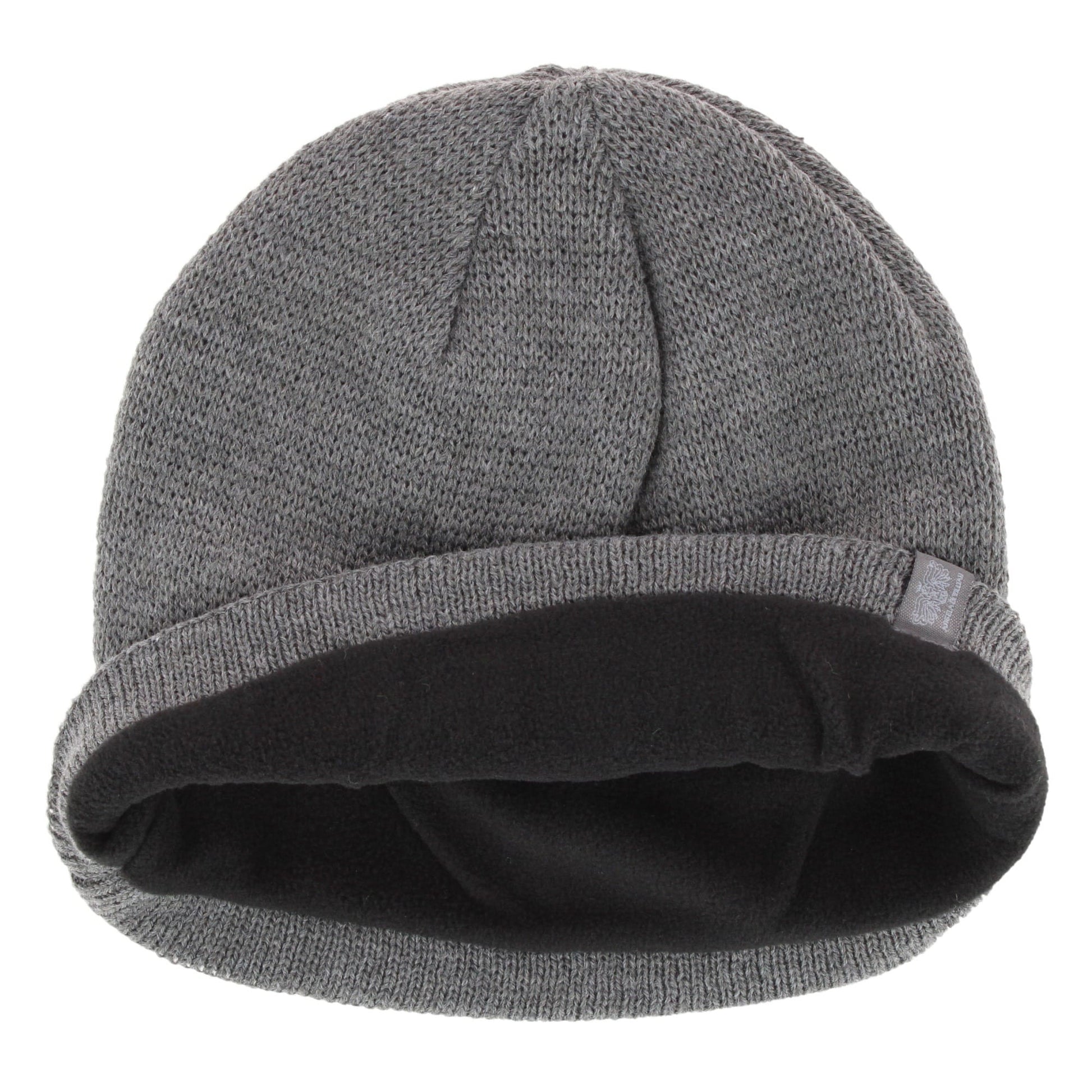 Angela & William Men's Knit Winter Beanie with Thermal Reflective Lining - Grey