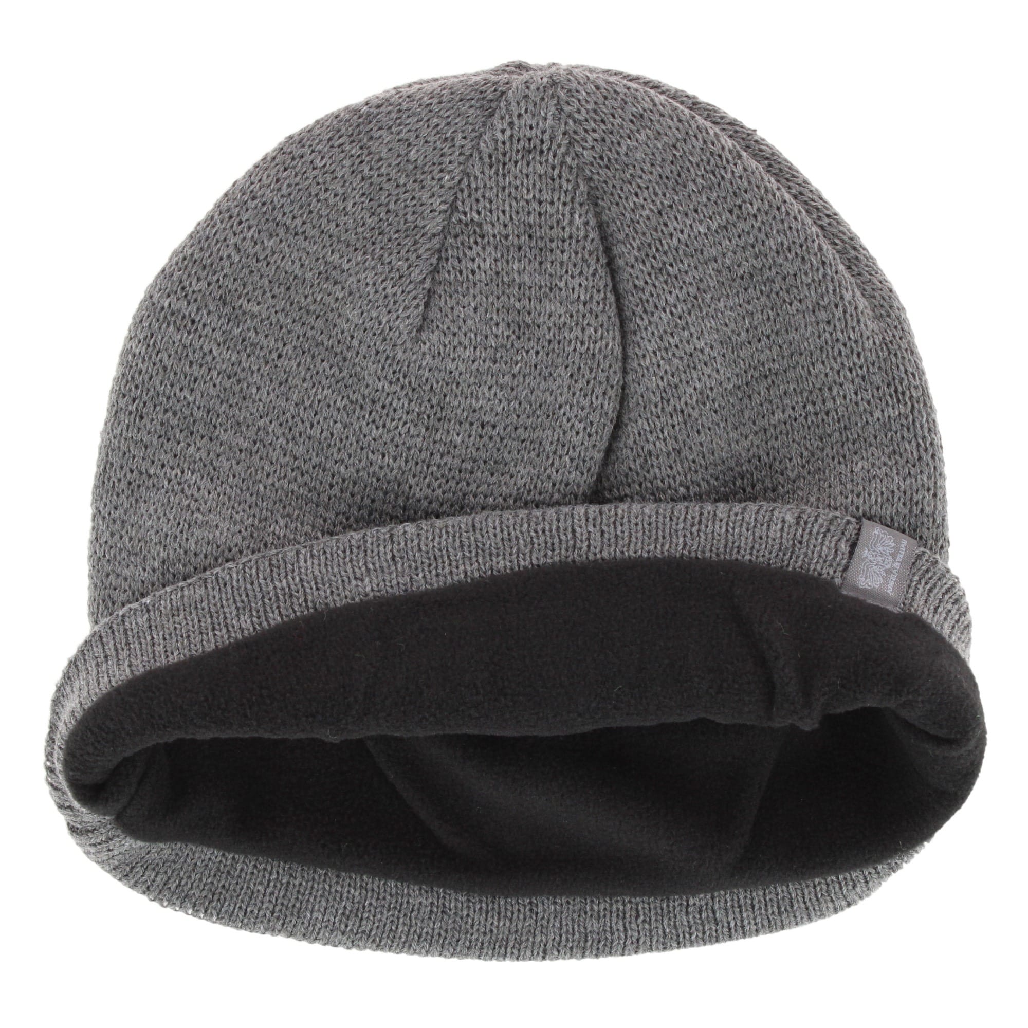 Angela & William Men's Knit Winter Beanie with Thermal Reflective Lining - Grey