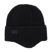 Men's Sherpa Lined Cable Knit Winter Beanie with Ear Flap