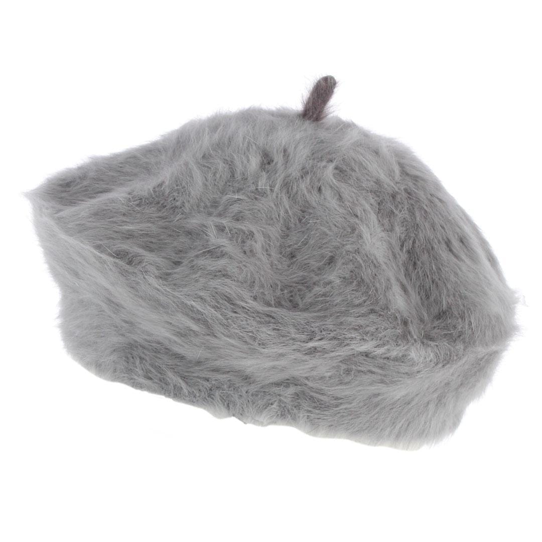 Angela & William Women's Soft Angora Beret Cap - Gray