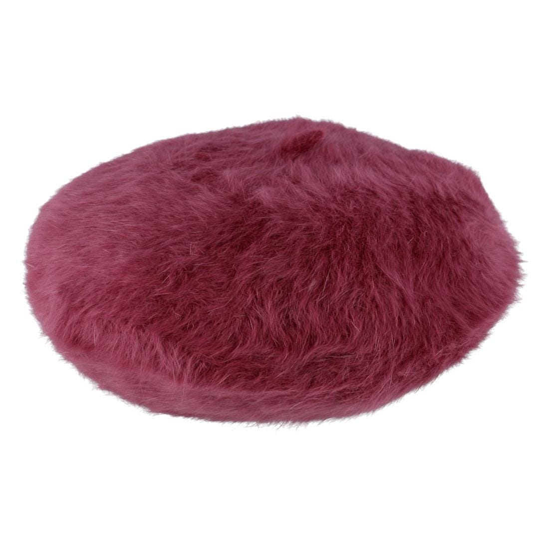 Angela & William Women's Soft Angora Beret Cap - Maroon