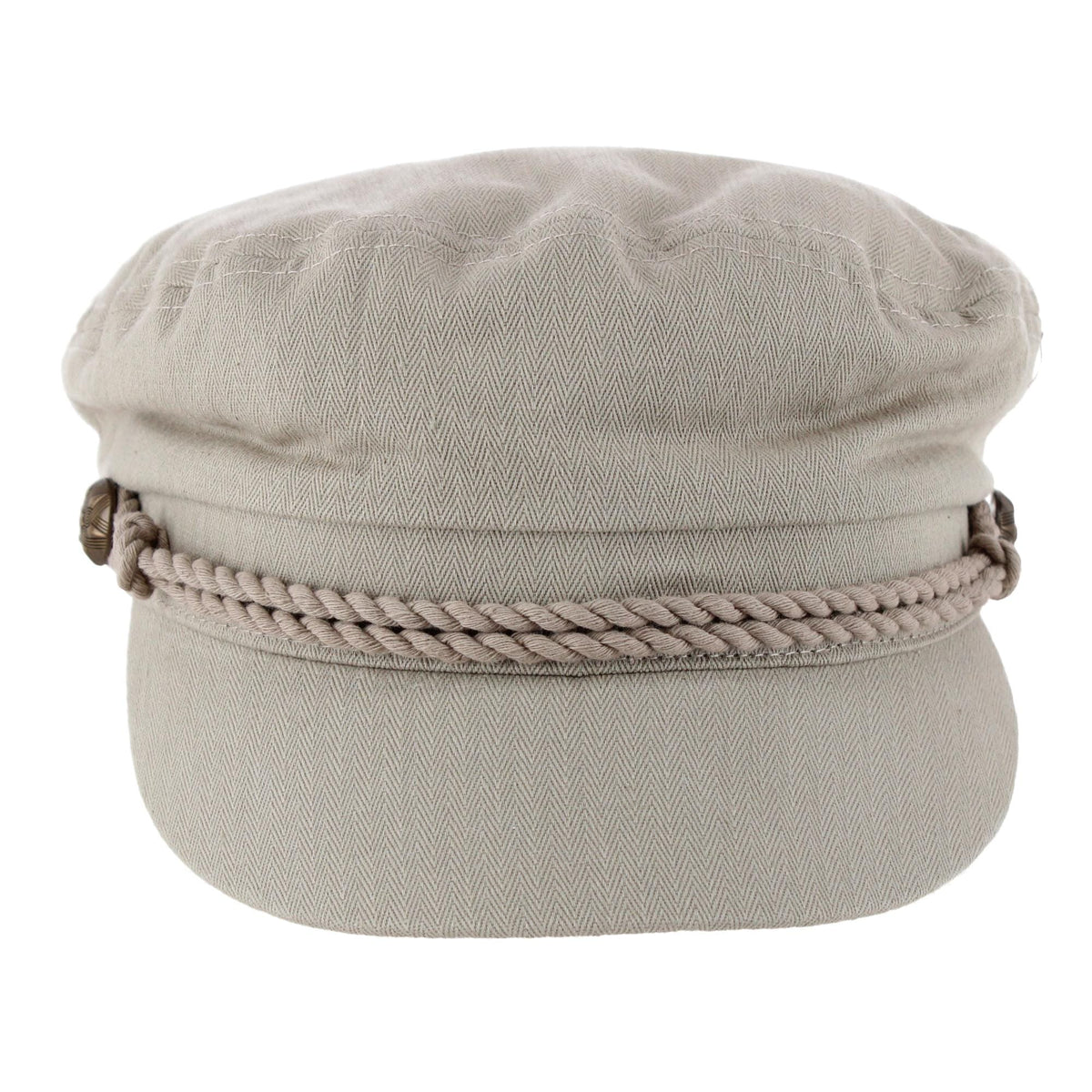 Epoch Hats Company Unisex Cotton Greek Fisherman Hat with Braided Band - Khaki