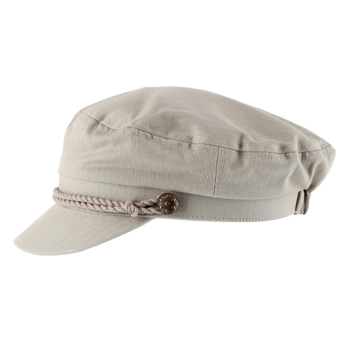 Epoch Hats Company Unisex Cotton Greek Fisherman Hat with Braided Band - Khaki