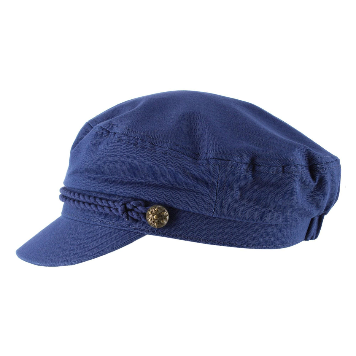 Epoch Hats Company Unisex Cotton Greek Fisherman Hat with Braided Band - Navy