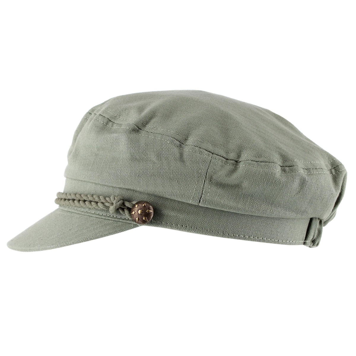 Epoch Hats Company Unisex Cotton Greek Fisherman Hat with Braided Band - Olive