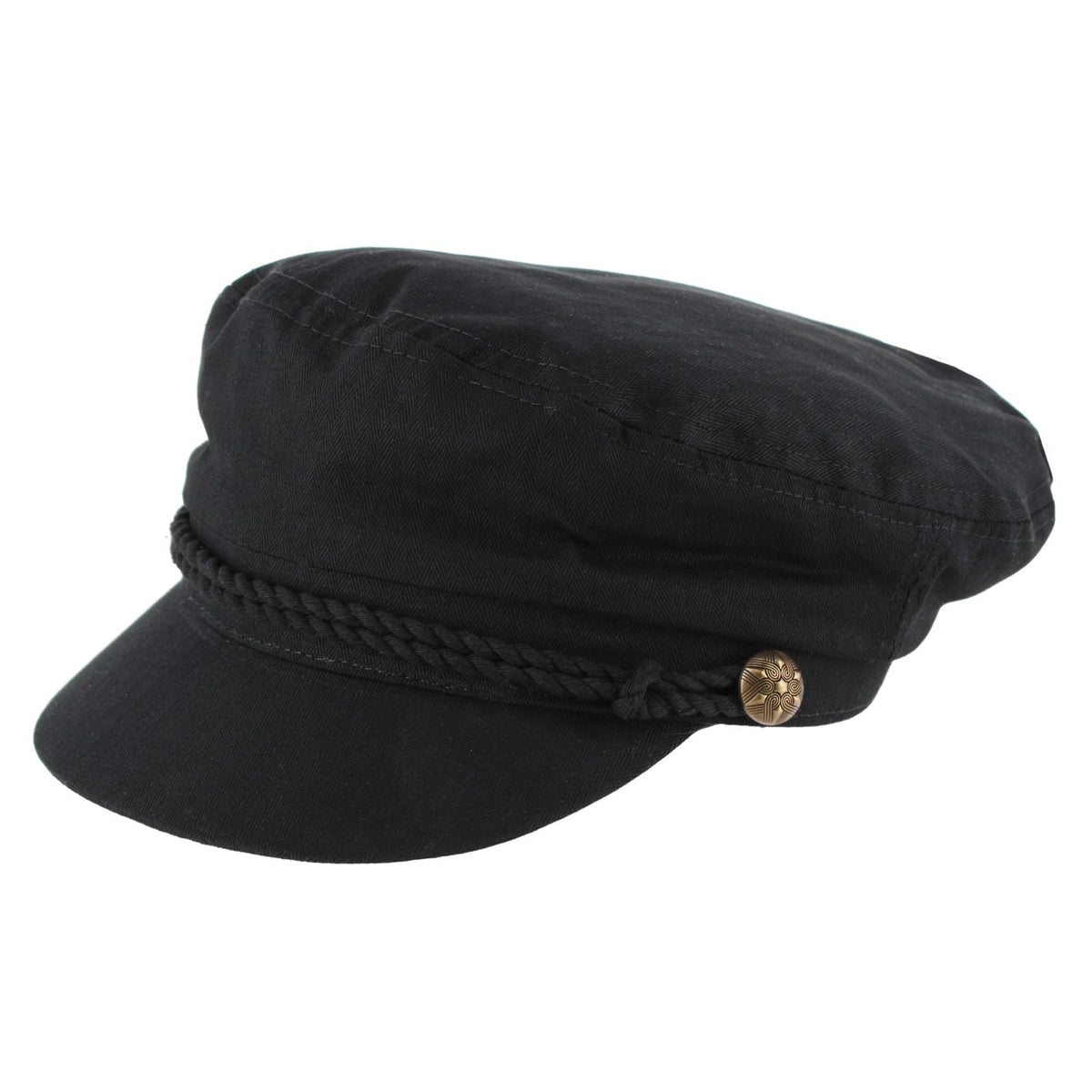 Epoch Hats Company Unisex Cotton Greek Fisherman Hat with Braided Band - Unisex Cotton Greek Fisherman Hat with Braided Band