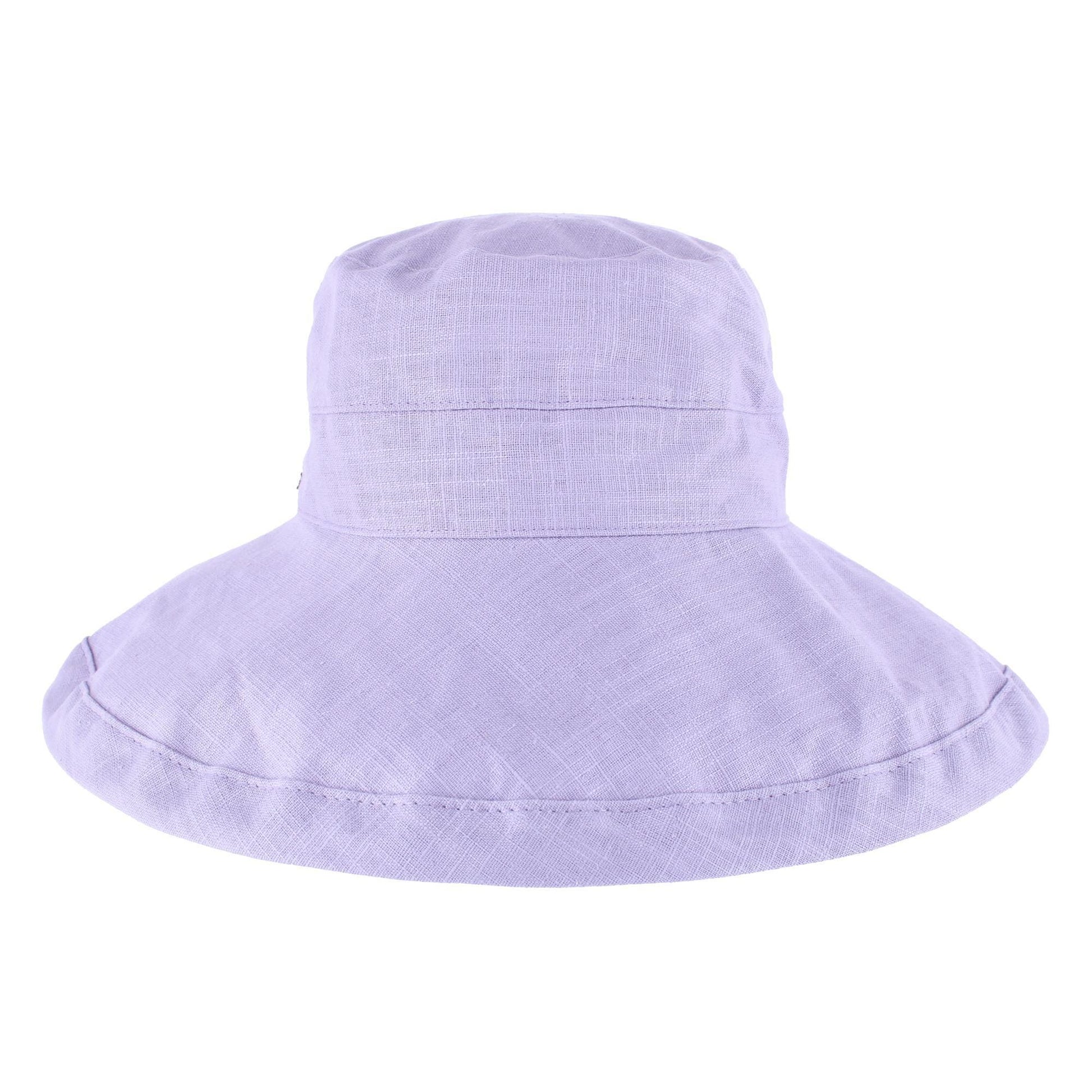 Angela & William Women's Canvas Summer Cloche Bucket Hat - Lavender