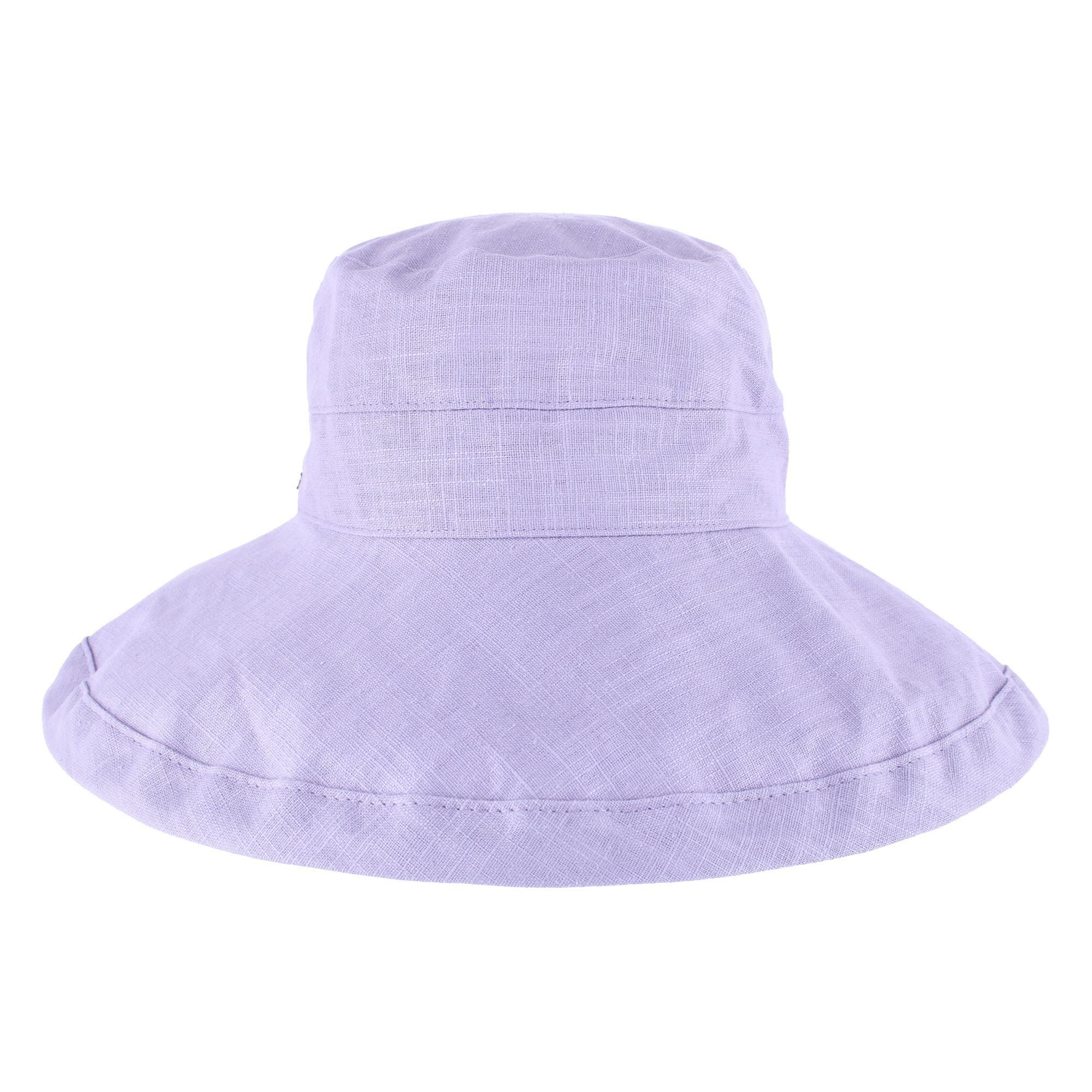 Angela & William Women's Canvas Summer Cloche Bucket Hat - Lavender