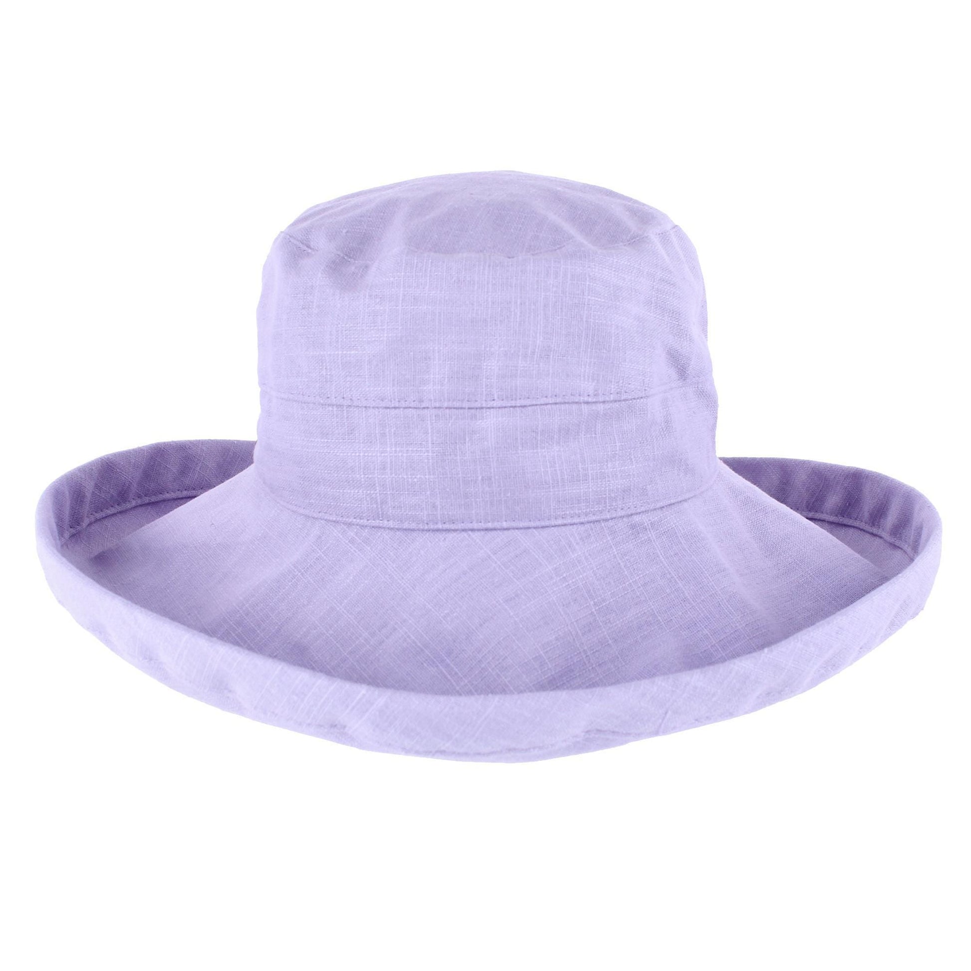 Angela & William Women's Canvas Summer Cloche Bucket Hat - Lavender