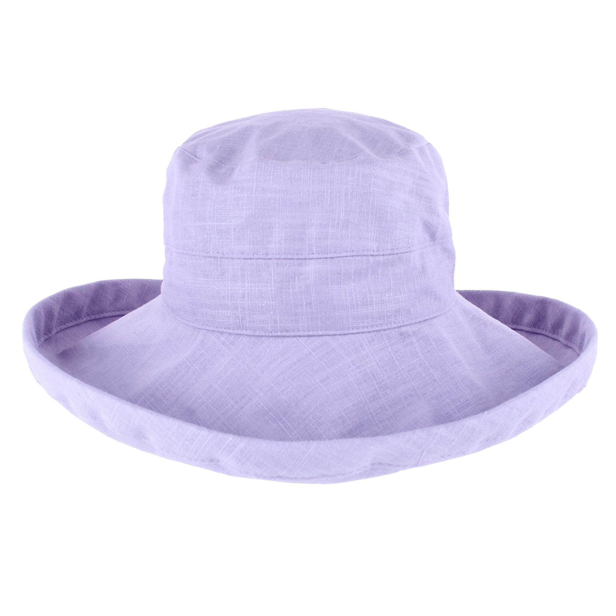 Angela & William Women's Canvas Summer Cloche Bucket Hat - Lavender
