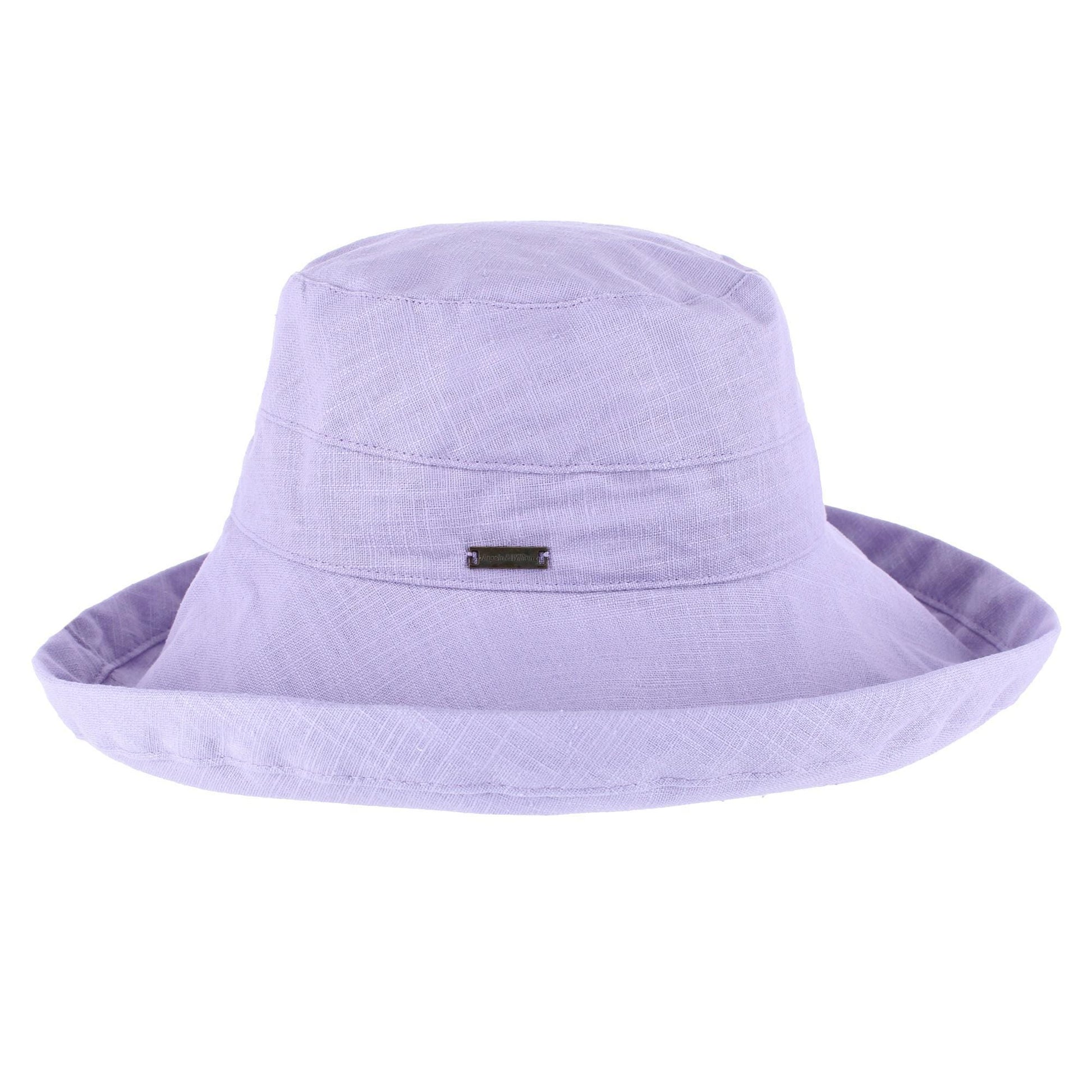 Angela & William Women's Canvas Summer Cloche Bucket Hat - Lavender