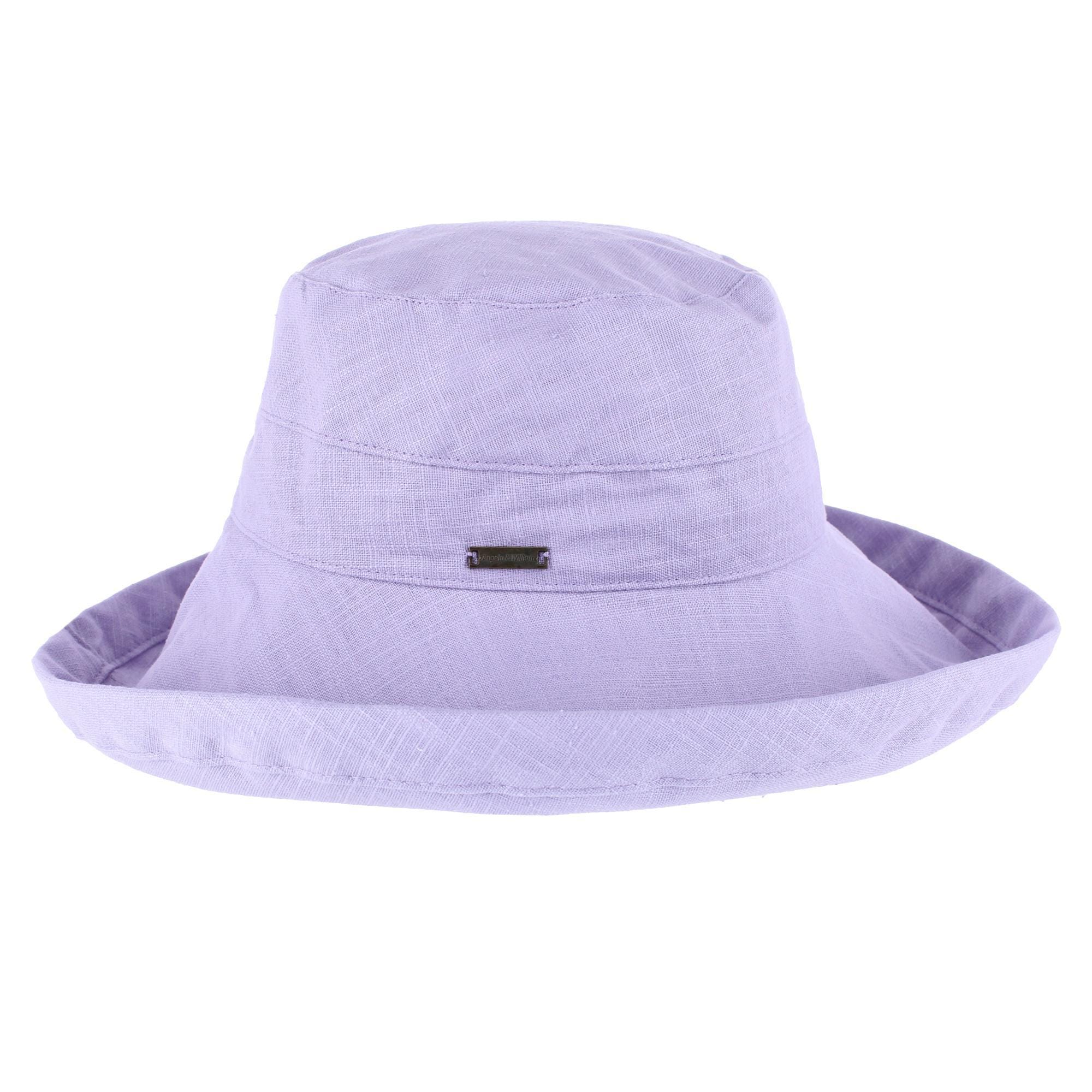 Angela & William Women's Canvas Summer Cloche Bucket Hat - Lavender