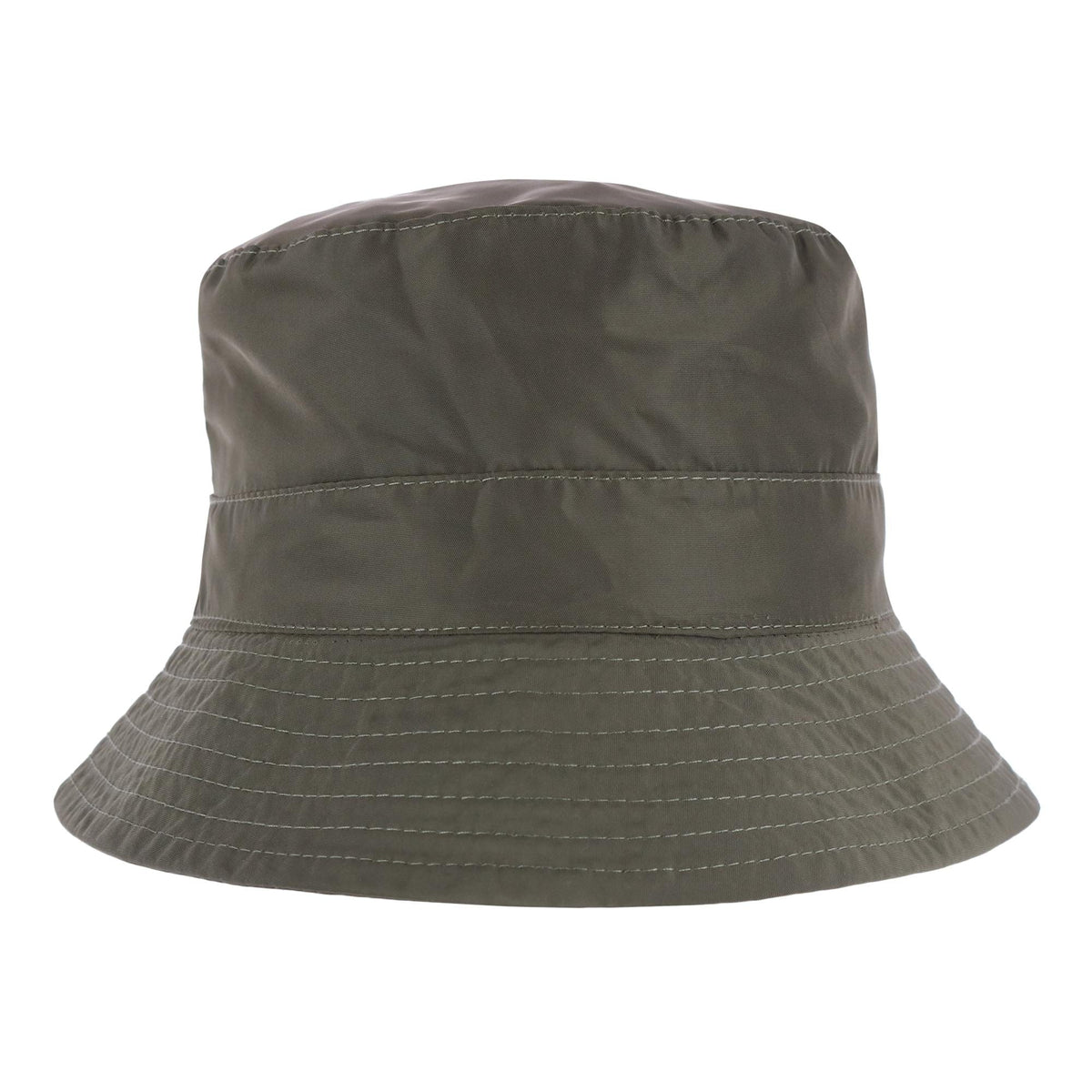 Angela & William Waterproof Packable Rain Hat with Zippered Closure - Olive
