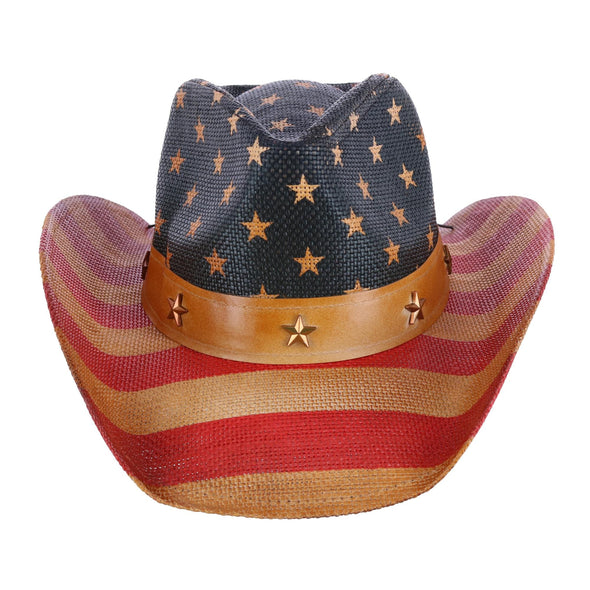 Unisex Americana Flag Cowboy Hat