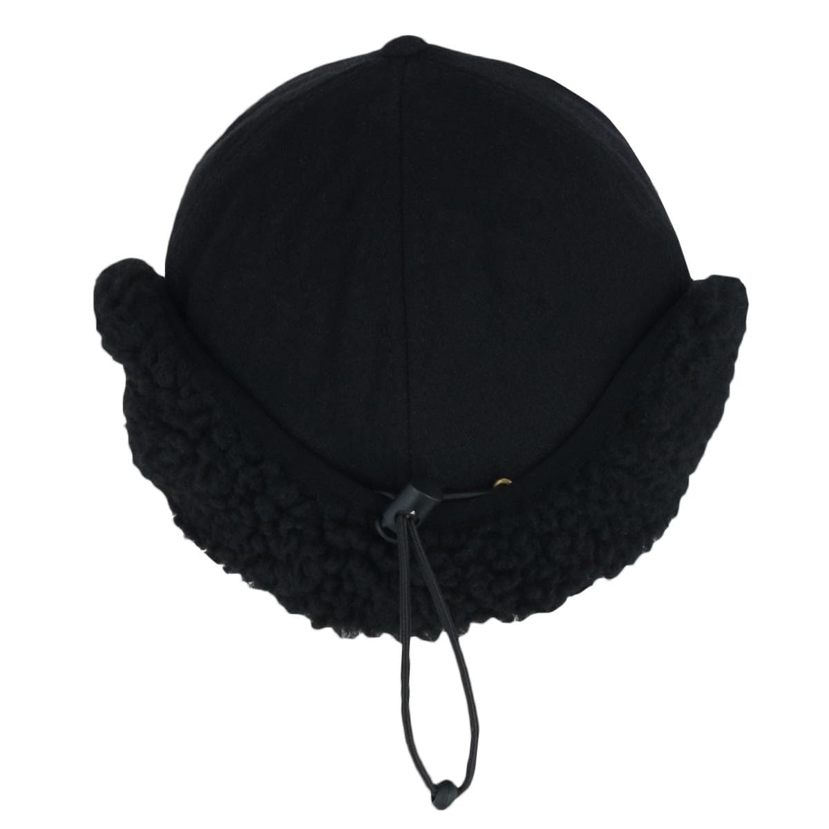 Epoch Hats Company Men's Sherpa Lined Wool Blend Earflap Baseball Cap - Black