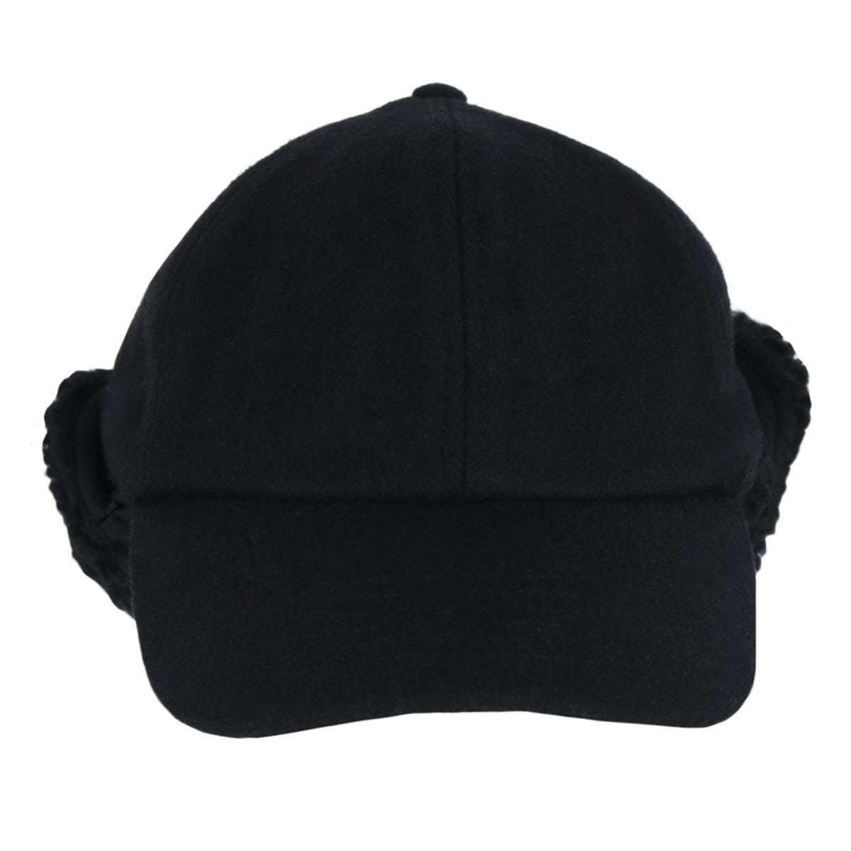 Epoch Hats Company Men's Sherpa Lined Wool Blend Earflap Baseball Cap - Black