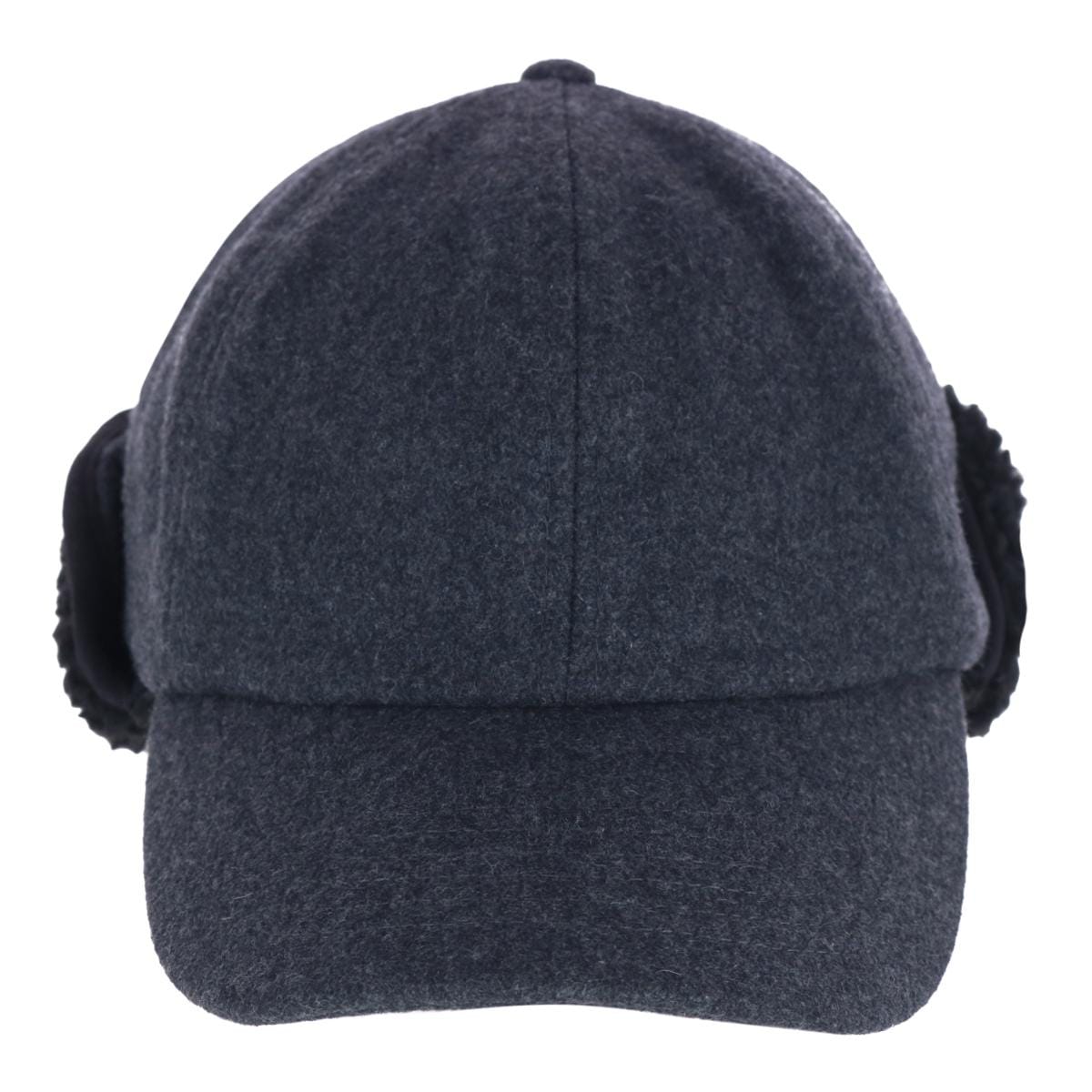 Epoch Hats Company Men's Sherpa Lined Wool Blend Earflap Baseball Cap - Charcoal