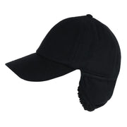 Men's Sherpa Lined Wool Blend Earflap Baseball Cap