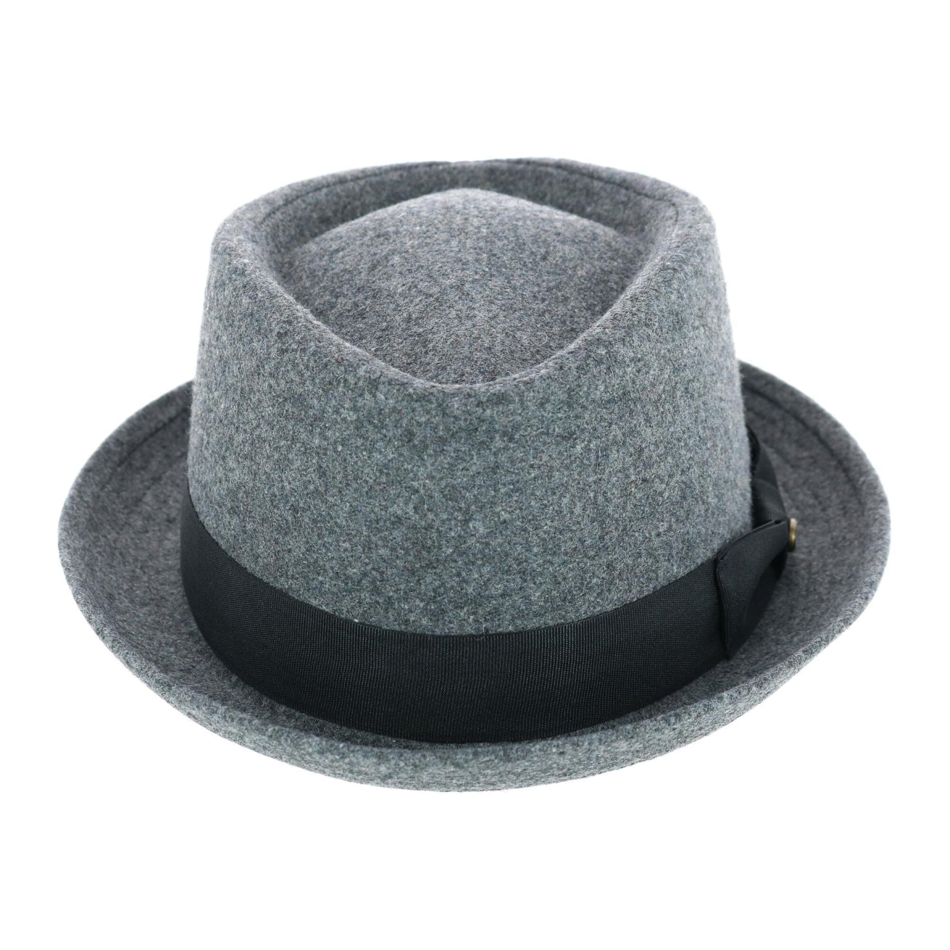 Epoch Hats Company Men's Diamond Shape Wool Fedora with Grosgrain Hatband