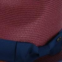 Epoch Hats Company Men's Fedora with Contrast Band and Trim - Burgundy
