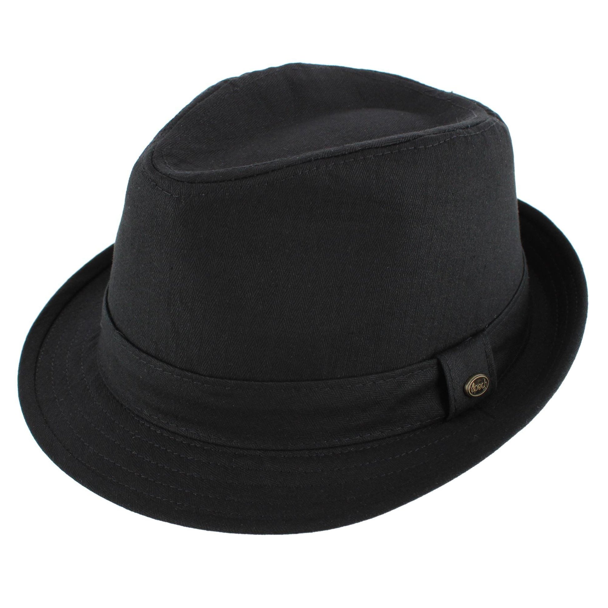 Epoch Hats Company Men's Cotton Denim Fedora Hat - Black
