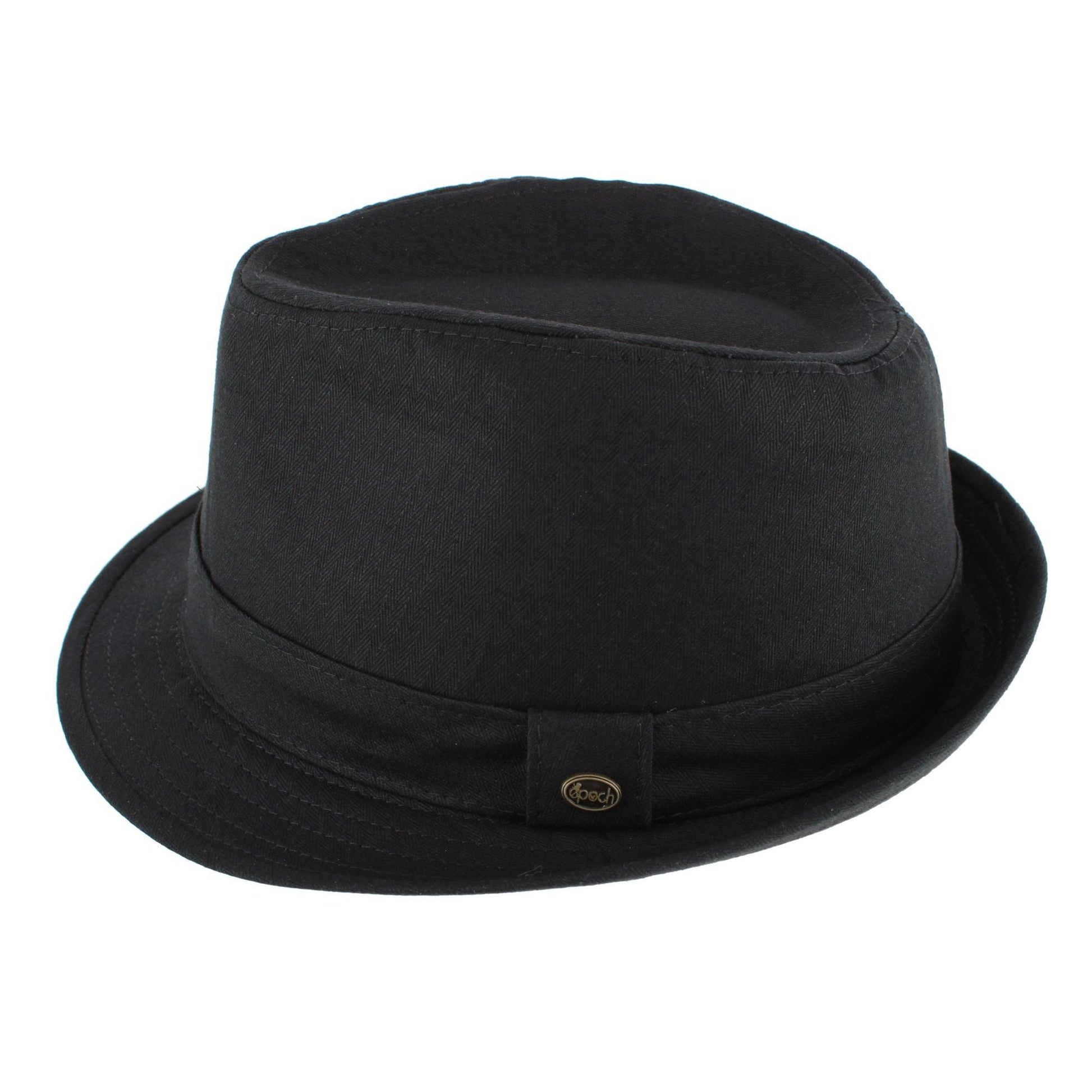 Epoch Hats Company Men's Cotton Denim Fedora Hat - Black