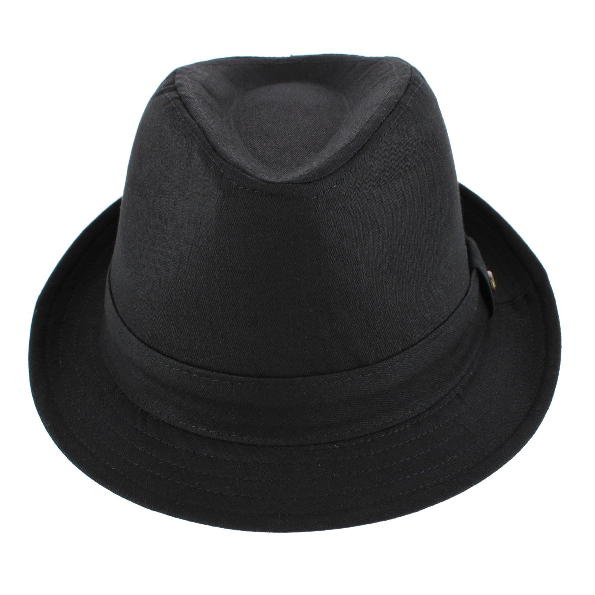 Epoch Hats Company Men's Cotton Denim Fedora Hat - Black