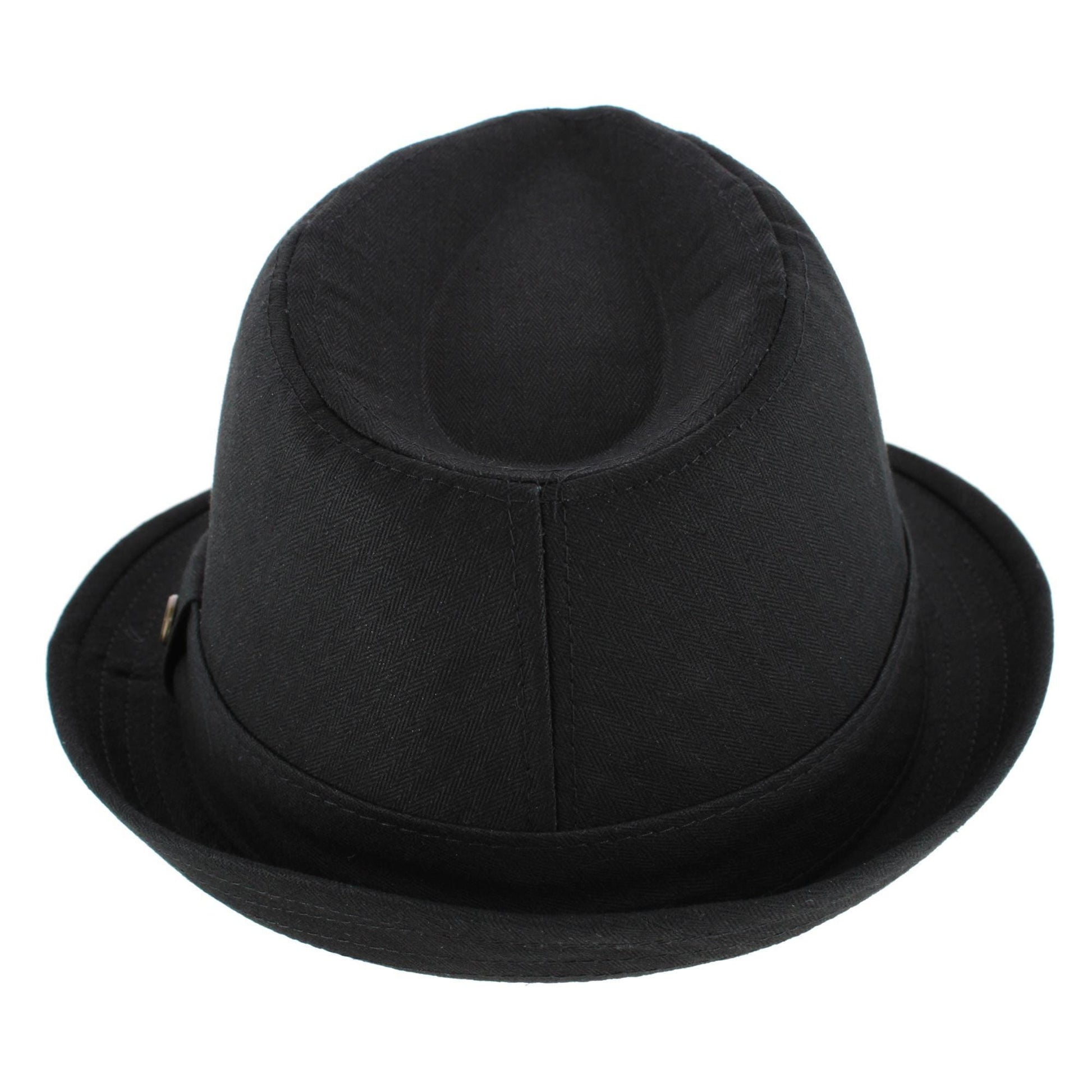 Epoch Hats Company Men's Cotton Denim Fedora Hat - Black