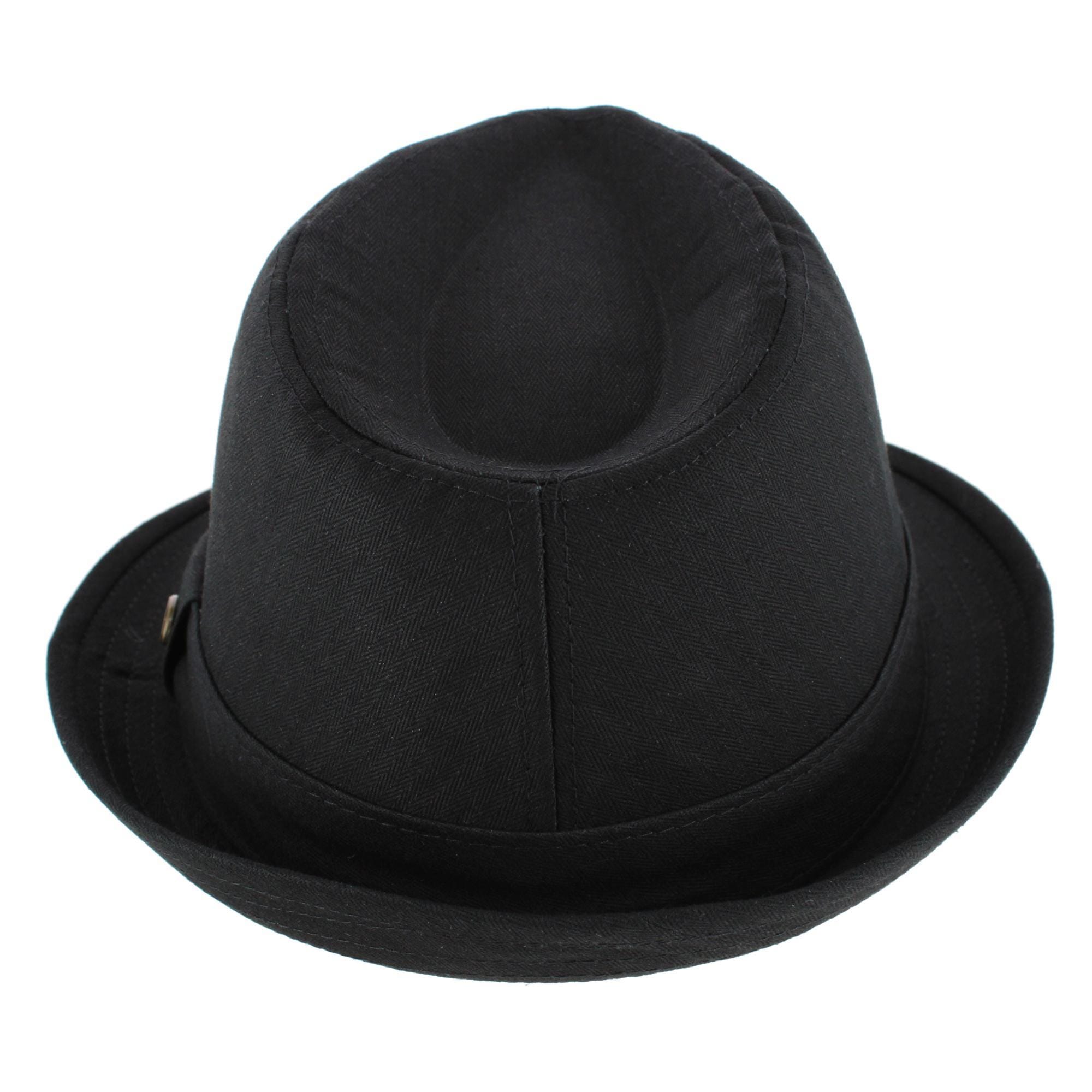 Epoch Hats Company Men's Cotton Denim Fedora Hat - Black
