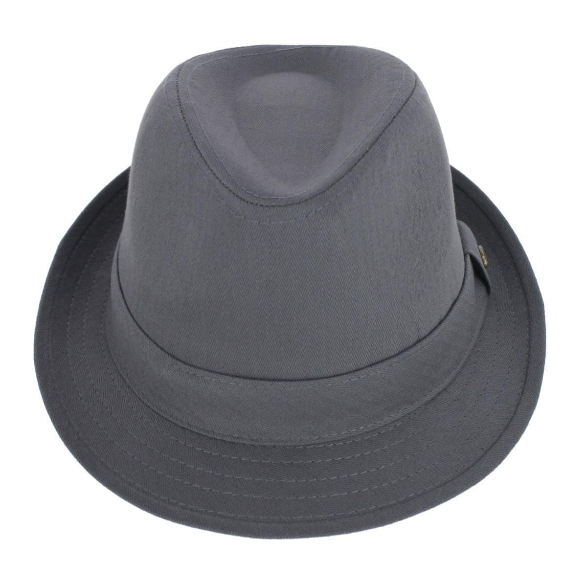 Epoch Hats Company Men's Cotton Denim Fedora Hat - Gray