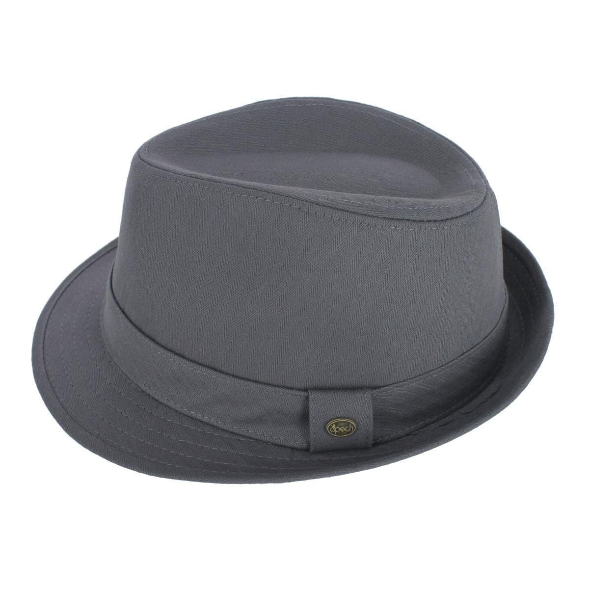Epoch Hats Company Men's Cotton Denim Fedora Hat - Gray