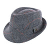 Men's Classic Plaid Wool Fedora Hat