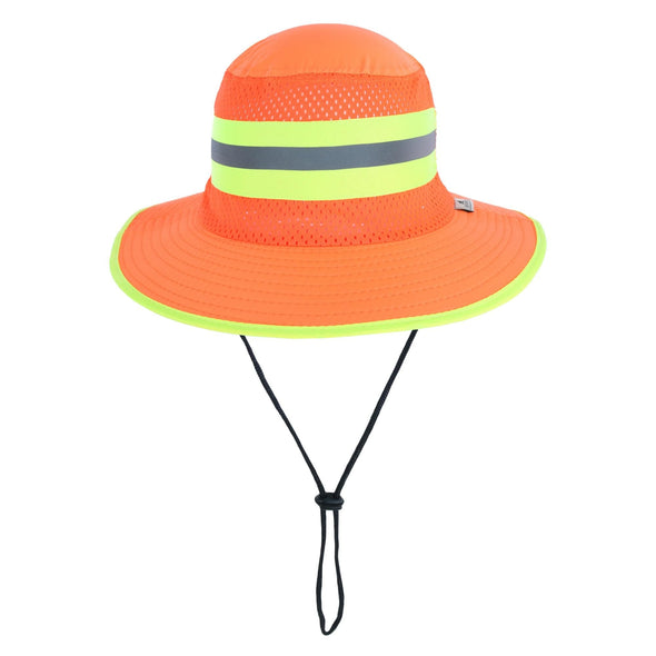 Outdoor Neon Camping Mesh Crown Bucket Hat