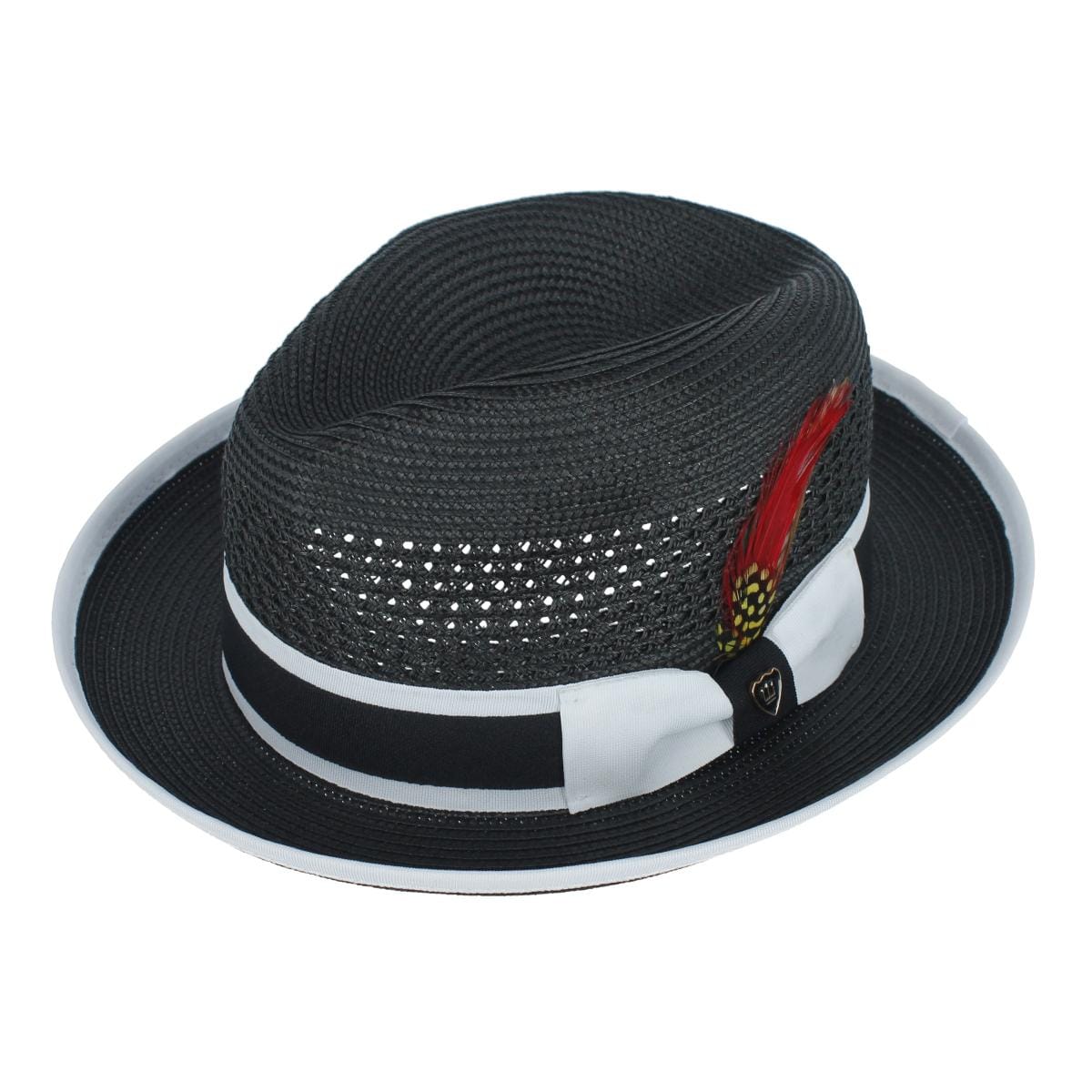 Richman Brothers Men's Polybraid Fedora Hat with Grossgrain Ribbon
