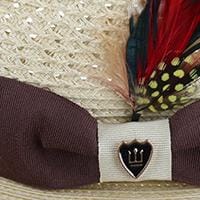 Richman Brothers Men's Polybraid Fedora Hat with Grossgrain Ribbon - Natural
