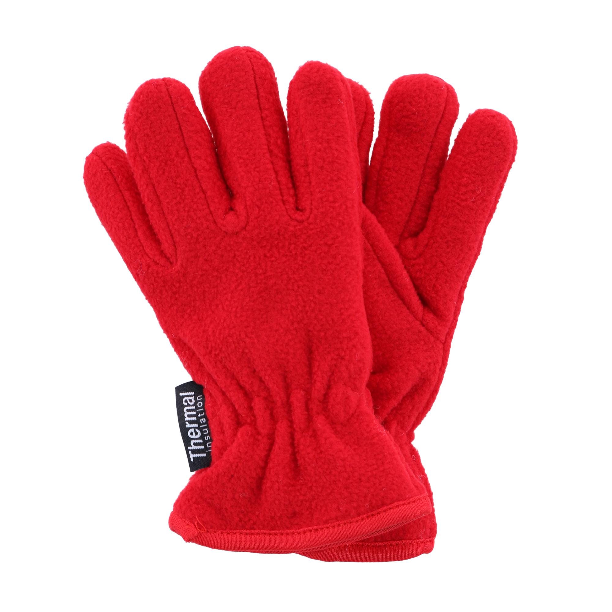 CTM® Kids' One Size (5-10) Winter Fleece Glove - Red