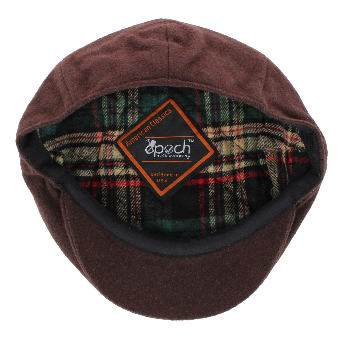 Epoch Hats Company Men's Wool Blend Ivy Cap - Brown