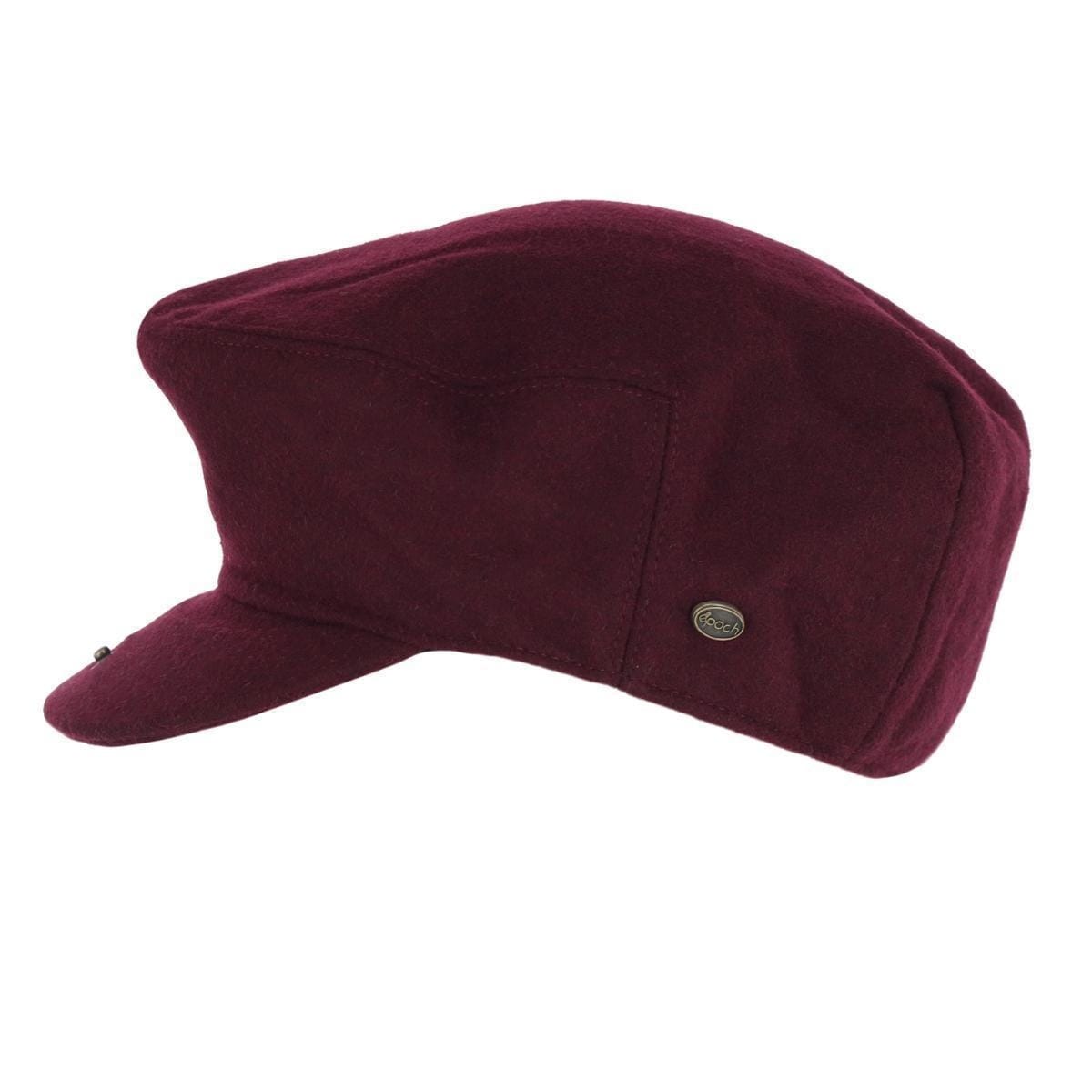 Epoch Hats Company Men's Wool Blend Ivy Cap - Burgundy