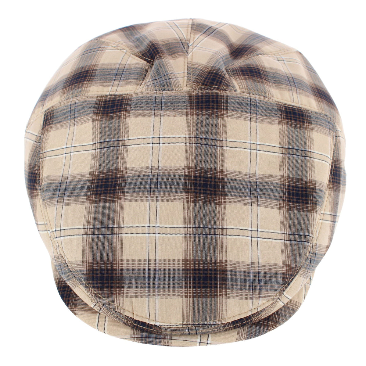 Epoch Hats Company Men's Slim Fit Plaid Ivy Cap - Khaki