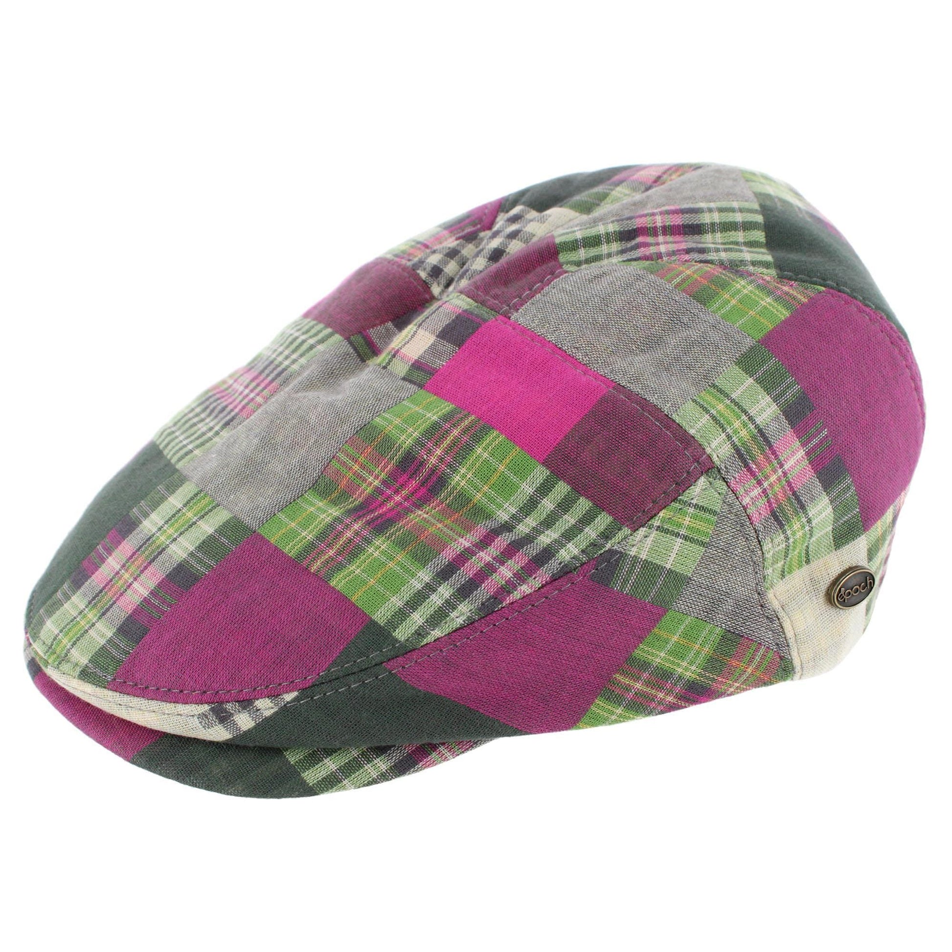 Epoch Hats Company Men's Patchwork Plaid Cotton Ivy Cap - Men's Patchwork Plaid Cotton Ivy Cap