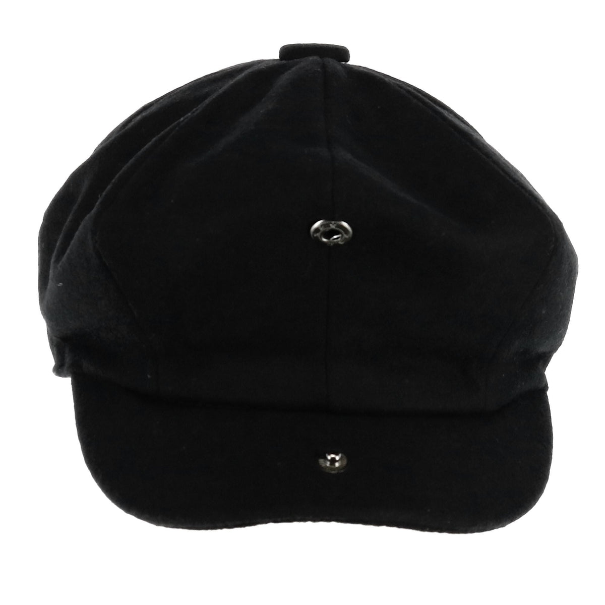 Epoch Hats Company Men's Melton Wool 8 Quarter Newsboy Cap - Black
